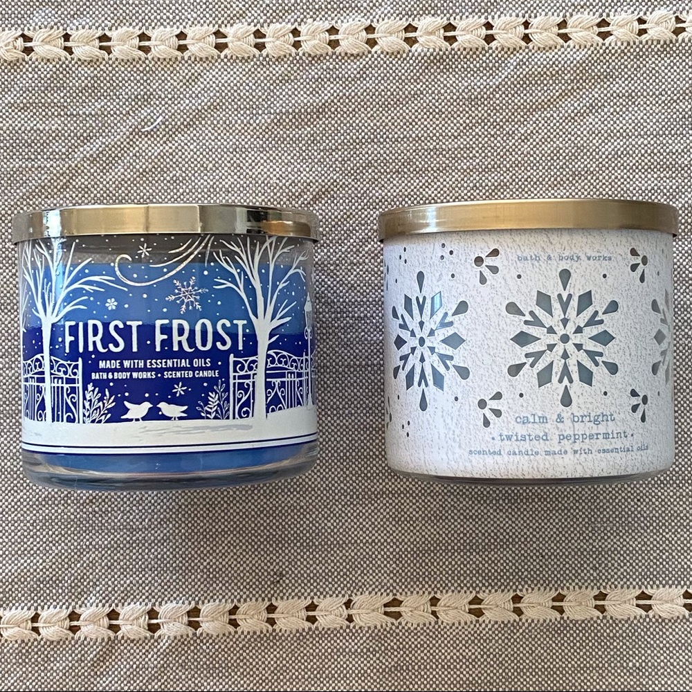 Winter Bath and Body Works Candles NEW